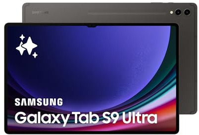 Samsung Galaxy Tab S9 Ultra 5G Android Tablet, 256GB Storage, S Pen Included, Unlocked, Graphite, 3 Year Extended Warranty (UK Version)