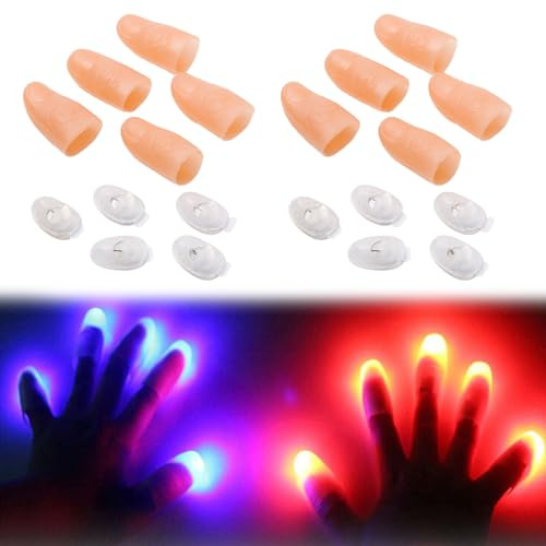 Luces Mágicas LED para Dedos Falsos Pulgar ¡Luz Accesorios Intermitentes