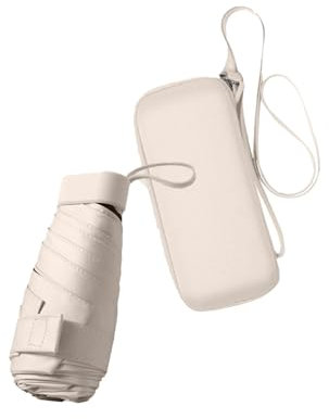 Yolispa Ombrellino da Borsa, Mini Ombrello da Tasca con Custodia, Impermeabili Portatili Ombrello Pieghevole Antivento, UPF>50+ Pioggia e Sole Piccolo Compatto Ombrello, per Donne e Ragazz