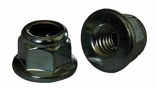 Stopmuttern mit Flansch DIN 6926 Edelstahl Schwarz V2A - M3 M4 M5 M6 M8 M10 SCHWARZE Selbstsichernde Muttern mit Flansch (10, M 8)