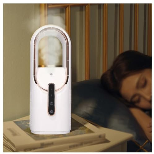 Mini Enfriador De Aire PortáTil, Usb Recargable, Con Humidificador Ventilador De Pie Silencioso Control TáCtil Mejor Ventilador Silencioso, Para El Hogar Y La Oficina