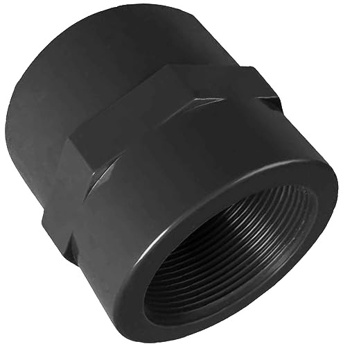 MegaHaustechnik Klebefitting aus Kunststoff PVC, Übergang IG, 32mm x 1“ | Für Rohr-Außendurchmesser 32mm, zum Verkleben, Trinkwasser geeignet, Druck 16 Bar, Mit 1 Zoll Innengewinde, Adapter