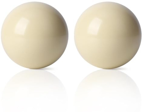 equlup 2 st vita biljardbollar, 5,72 cm/2,25 tum Standard Resin Biljardboll Lätt Resin Biljard Träningsboll Biljardbord Spelrum Sportspel