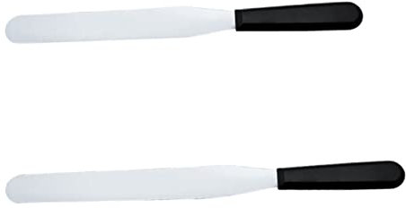 Espátulas para Decorar Tartas de Acero Inoxidable, 2 Piezas