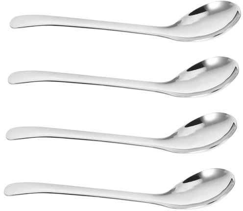 Gatuida 4stücke Edelstahl-servierlöffel Großer Suppenkelle Edelstahl-nudellöffel Menülöffel Mit Spülmaschinenfest Für Hochzeiten Partys Und Familienfeiern
