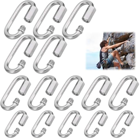 CZAYEFNH Klein Karabinerhaken?Premium Edelstahl Karabiner Vielseitige Schraubkarabiner und Karabiner Klein für Herren und Damen Langlebige und Rostbeständige Karabiner aus Edelstahl