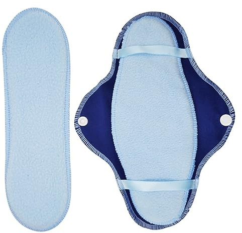 SECFOU 8stücke Wiederverwendbare Waschbare Damenbinden Tragbar Faltbar Atmungsaktiv Für Wochenbett Und Menstruation Mit Reißverschlusstasche