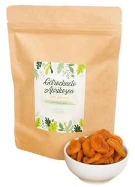 Abricots séchés 500g, Mûris au soleil, Douceur naturelle, Qualité 1A, Idéaux en snack, petit-déjeuner ou pour la pâtisserie