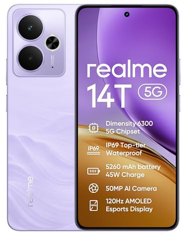 realme 14T Smartphone 8+256GB Purple