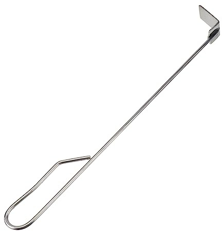 CAXUSD Schürhaken 46 cm Aus Edelstahl BBQ-aschewerkzeug Zum Entfernen Von Asche Passend Für Kamado Joe Holzkohle-Smoker Und Holzofen