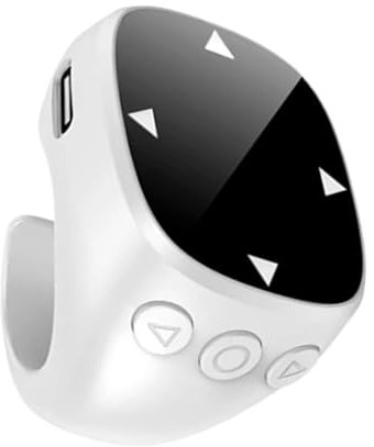 Anello Scorrevole | Telecomando Touch per Sfogliare Pagine,Dispositivo di Tecnologia Indossabile per Lavoro Presentazione Streaming in Diretta Foto Lettura Musica Social Media Videogiochi