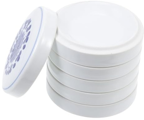 DIYEAH Vassoio per Vernice in Ceramica Calamaio, Paletta a 5 Strati Coperchio, per Pittori Ad Acquerello e Guazzo, Resistente all’umidità e per Miscelazione Colori Creativa