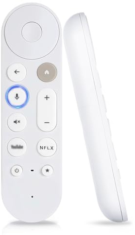 GRS6B Télécommande Vocale pour Google Chromecast,Telecommande de Rechange pour Google TV Streamer Remote 4K/HD