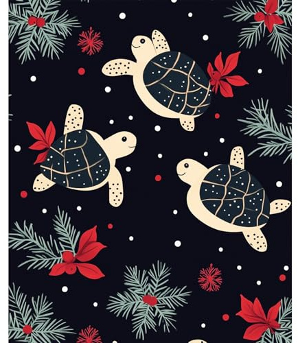 Manta Franela Tortugas Cobija para Cama Mullida Mantas De Siesta Extra Suave Mantas De Franela para Regalo para Cama Doble Nvierno 125X150Cm