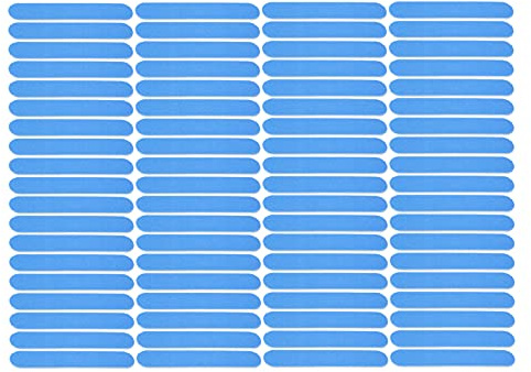 Generic Lima per Unghie Usa e Getta 100 Pezzi Lima per Lucidatura su Due Lati per Rimuovere il Gel per Unghie, Strumento per la Cura delle (BLUE)