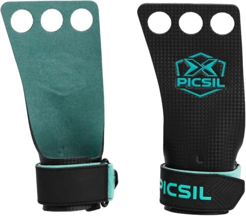 PICSIL - Maniques Falcon, Fibre de Carbone, Utilisation avec Magnésie | Utilisation avec magnésie. Adhérence sur toutes surfaces. Pour le cross Training, le fitness, la gym et la calisthénie.