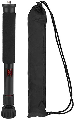 ASHATA -Kamera Einbeinstativ 48 Zoll, tragbare höhenverstellbare Einbeinstativ Selfie Stick Mount Support Rod für DSLR-Kamera Mirrorless-Kamera, Blitz, Handy(P-256A)