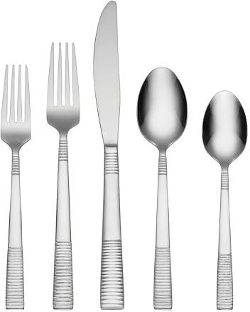 Oneida H245042A Paxton 42PC (3) juegos de cubertería, Plata