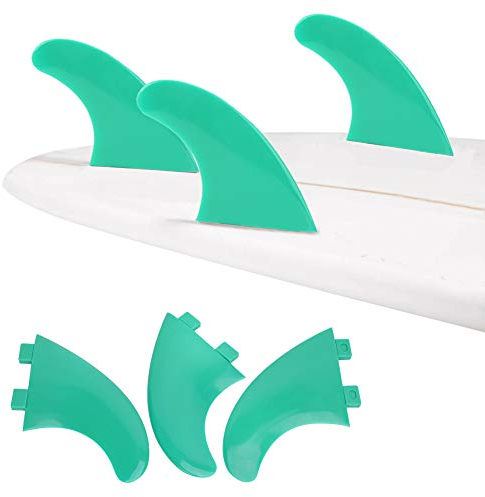 Alomejor G5 Surfboard Finnen FCS Surf Longboard Surfboard Paddleboard Links Mitte Rechts 3er Set(Grün)