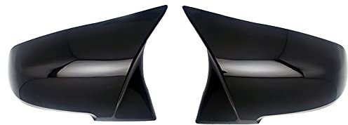 KYYET Caches de rétroviseurs de porte, garnitures de rétroviseurs latéraux de rechange compatibles avec BMW F20 F21 F87 M2 F23 F30 F36 X1 E84 -M Style (noir brillant)