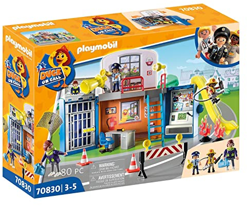 PLAYMOBIL Duck ON Call 70830 Spielbox: Mobile Einsatzzentrale, Spielzeug für Kinder ab 3 Jahren