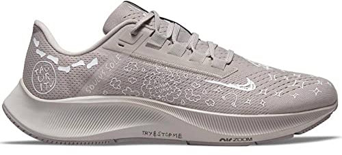 NIKE Air Zoom Pegasus 38 Men's Trainers Sneakers Running Shoes DM1610 (College Grey/White-Light Bone-Black 001) UK10 (EU45)
