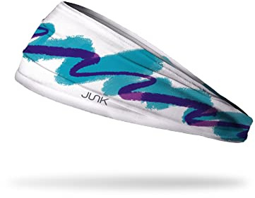 JUNK Brands Big Bang Lite Headband - Moisture-Wicking, Performance Fabric, Non-Slip, Sports Sweatband for Men & Women - One Size - Jazzy