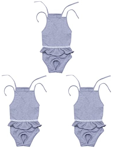 POPETPOP 3stücke Einteilige Hundehygienehose Für Hündinnen Waschbare Periodenhose Für Menstruation Hält Böden Sauber Und Sorgt Für