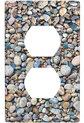 Kieselstein-Muster-Duplex-Steckdosen-Wandplatte, elektrische Steckdosen-Abdeckplatte, klassische Gebäude-einzelne Duplex-Steckdosen-Wandplatte/Schalterplatte/Abdeckung