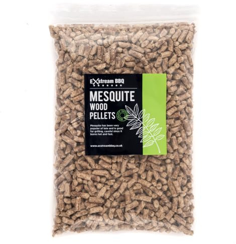 Exstream BBQ Mesquite 1 Liter (ca. 730 g) Pellet zur Verwendung mit Ninja Woodfire Grill – wiederverschließbare Beutel