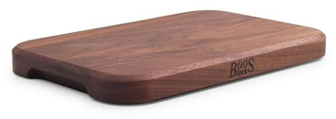Boos Chop-N-Serve - 30.5 x 20 x 2.5 cm - All-Purpose Walnut Chopping Board - Breakfast Board