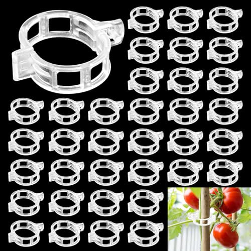 200 Stück Pflanzenclips, Wiederverwendbar Pflanzenklammern Tomaten Klammern