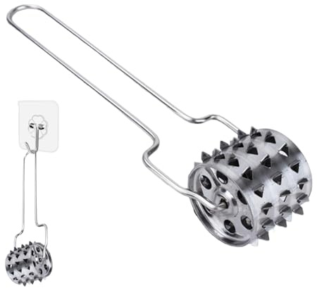 Batticarne – Batticarne da cucina, martello per carne, martello per arrotolare la carne, in acciaio inox, strumento per carne di maiale, bistecca, manzo