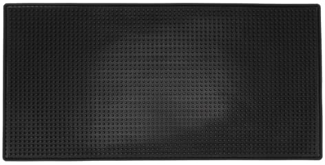 Schwarze Barmatte, PVC-Barmatte, Bar-Service-Matte, Schwarze Kaffee-Bar-Matte, Überlaufmatte für Theke, Rechteckige Service-Überlaufmatte, Glas, Whiskey, Kaffee, Wein, Tee, Bier,(60x30cm)