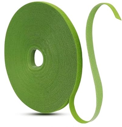 SHENSAIGO Pflanzenbinder Klett 30m, Plant Ties 10mm, Pflanzenclips Rankhilfe mit Kleiner Schere, Pflanzen Klettband Selbstklebend, Wiederverschließbar Pflanzenband Kabelbinder für Pflanzens (15m/Rolle