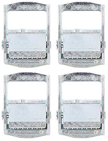 KIMISS Set di Fibbie in Lega di Zinco per Carichi Pesanti - Fibbia a Cricchetto da 4 Pezzi - Fibbia per Cinghia da Carico, Tenditore per Raccordi Hardware Ideale per Custodie, Valigie e