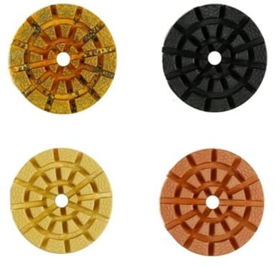 GYQIZSS 4Inch 100mm 4 Step Dry/Wet Diamond Polishing Pads For Granite Floor Wet Polishing Pad Floor Grinding Machine Abrasive Tool