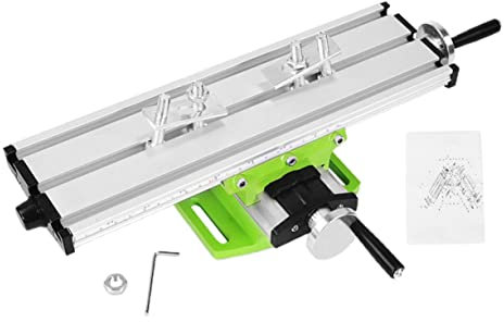 Gadpiparty Multifunctional Workbench for Home Use Mini Work Table Milling Machine Function for Hand Drill Bracket and Bench Drill Rack Setup for Small Projects