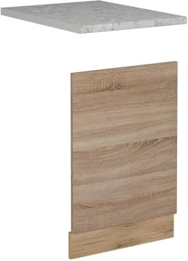 Vicco Frontal para lavavajillas R-Line, Sonoma, 45 cm, ET Mármol