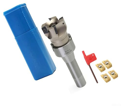 Vootnifig R8 FMB22 Arbor 400R 50MM End Mill Shell Face With 4 APMT1604 Carbide Inserts For CNC Milling Machine