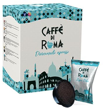 100 Capsule CAFFE DI ROMA Miscela SOGNO DEK Decaffeinato Compatibili con A Modo Mio - Cremoso e Persistente - 100 Capsule Compatibili con le Macchine ad uso domestico Lavazza* A Modo Mio* -