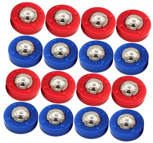 TOYANDONA Accesorios para Tejo y Juego de Mesa 32 Piezas Mini Rodillos de Plástico Colores Azul y Rojo para Entretenimiento y Práctica en Hogar y Clubes
