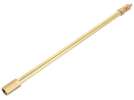 Warmhm Ventilverlängerung aus Kupfer für Auto und Motorradreifen Goldfarbener 200mm Stielverlängerung zur Flexiblen Reifendruckkontrolle und Einfache Montage