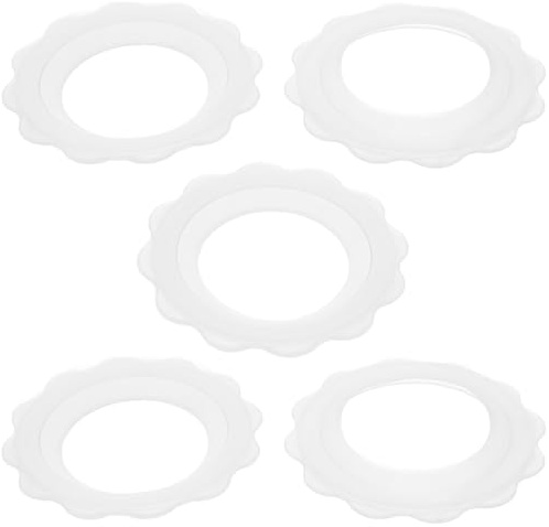 MUELODSIC Lot de 5 Anneaux de Mamelon en Silicone Antidérapants et Résistants la Transpiration pour Mères Allaitantes, Protection Confortable pour L'voyages