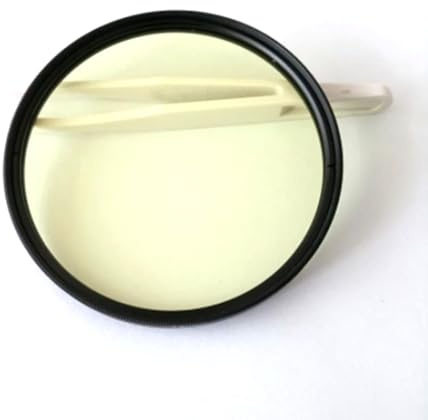 Kamera Filter,Polfilter Benutzerdefiniertes Kameraschutzobjektiv Mit Fotorahmen 450 Nm IR-Infrarot-Langpassfilter Hellgelbes Optisches Glas JB450 USO Apto para Die Fotografie(58mm)