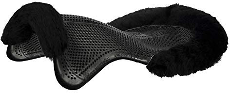 Acavallo Gelpad Therapeutic 1/2 Lammfellrand Pony Farbe: schwarz/schwarz