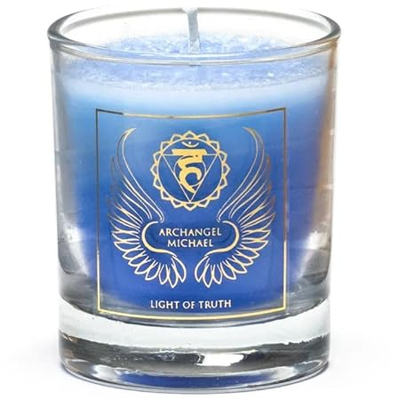 Duftende Votiv-Kerze Erzengel Michael 5.Chakra