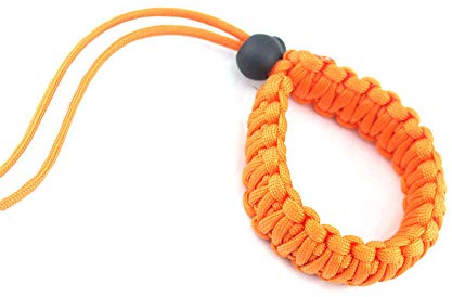 Orange Adjustable Lanyard Wrist Universal Wrist Strap Braided Paracord Material Camera Hand Grip Strap for Video Camcorder Binoculars