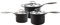 Circulon Style Hard Anodised Saucepan Set, 3pce, Black