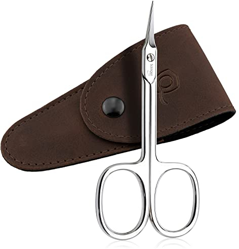 marQus Forbici per Cuticole, Multiuso con lama curva e punta affilata, ideali per cuticole, unghie e piedi, Perfette per dettagli precisi, con custodia inclusa, Adatte anche a mancini Made in Solingen